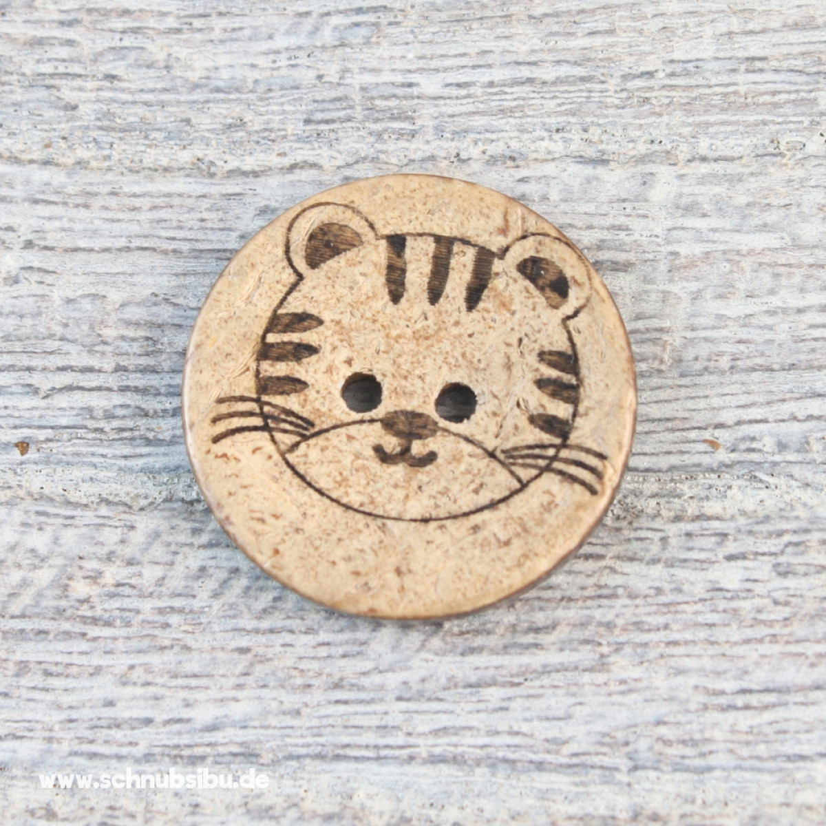 Kokosknopf Niedlicher Tiger (Eigenproduktion)